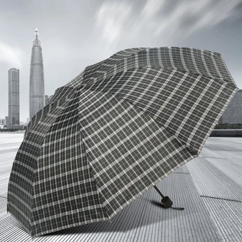 Móda business stožiare, dvojité veľký dáždnik mužov a žien a posilniť anti-wind plus veľkosť retro silné príručka skladací dáždnik