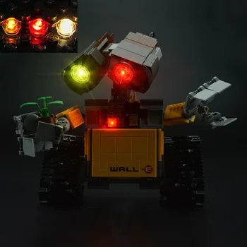 USB Svetlá Nastaviť pre Lego 21303 Robot WALL E Blokov Budovy Set - (NIE je Súčasťou LEGO Model)